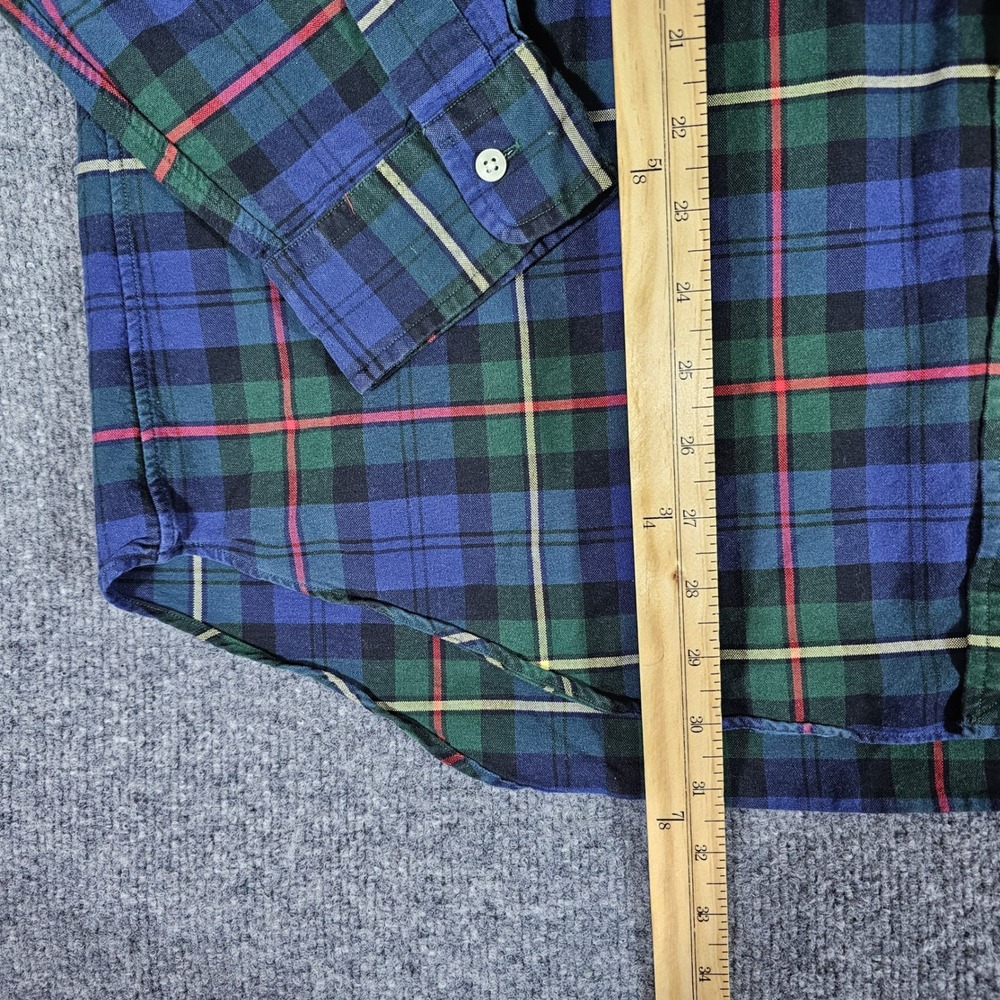 Ralph Lauren Men's Plaid Button Down Shirt Long Sleeve LT Tall Classic Fit Red - Picture 4 of 6